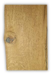 Melzevo Dřevěná police klasik, tmavý dub Velikost: 110x22x4 cm