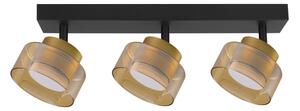 Brilagi - LED Bodové svítidlo AURA LUX 3xGX53/30W/230V černá/zlatá