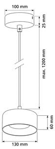 Brilagi - LED Lustr na lanku AURA LUX 1xGX53/30W/230V černá/zlatá
