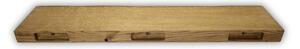 Melzevo Dřevěná police úzká, tmavý dub Velikost: 60x16x4 cm