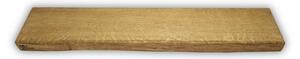 Melzevo Dřevěná police - úzká Odstín dřeva: Tmavě hnědý vosk, Velikost: 60x16x4 cm, Logo: S logem