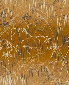 Okrová vliesová tapeta na zeď, trávy, 120405, Wiltshire Meadow, Clarissa Hulse