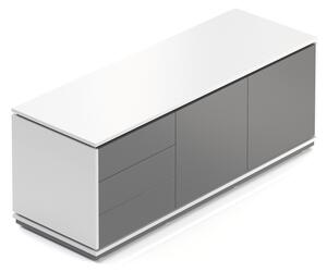 Kontejner Creator 153,6 x 53,6 cm, 3-modulový, antracit / bílá