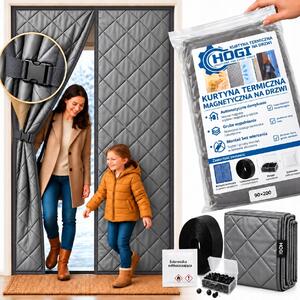 Záclona závěs na magnet pro dveře 90x200 cm