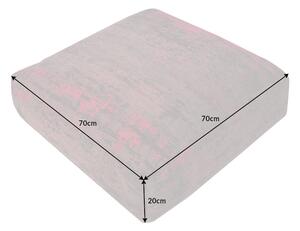 Designový podlahový polštář Rowan 70 cm červeno-růžový