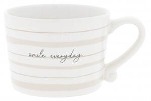 Hrnek Smile everyday, bílý, 200ml Bastion Collections RJ-CUP-SM-037-BT