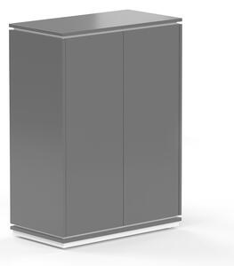 Střední skříň Creator 83,2 x 44,5 x 115,5 cm, bílá / antracit