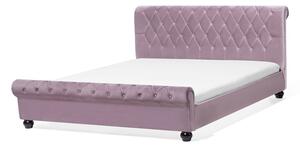 Manželská postel 160 cm ARCHON (s roštem) (růžová). 1007110