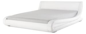 Manželská postel 160 cm AVENUE (s roštem) (bílá). 1007116