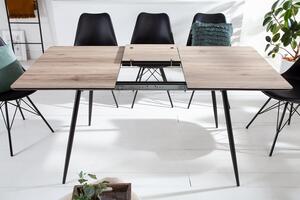 Designový roztahovací jídelní stůl Nathalie 120-160 cm přírodní šedý