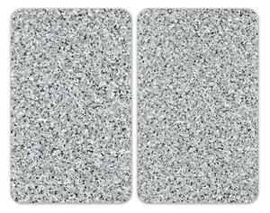 Sada 2 skleněných krytů na sporák Wenko Granite, 52 x 30 cm