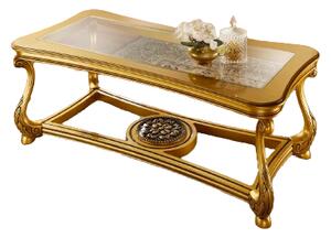 (3909) GOLDER zlatý zámecký konferenční stolek