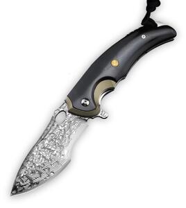 KnifeBoss lovecký zavírací damaškový nůž Predator VG-10
