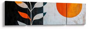 Obraz - Abstrakce rostliny a slunce (170x50 cm)