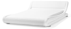 Manželská postel 160 cm AVENUE 2 (s roštem) (bílá). 1007117