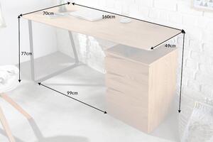 Designový psací stůl Kiana 160 cm vzor dub - II. třída