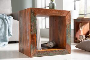Designový odkládací stolek Jacktar 45 cm recyklované dřevo