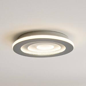 OSRAM LED stropní svítidlo ORBIS SPIRAL CENTRAL LIGHT, Ø 40 cm, šedé, stmívatelný, Hliník / šedá / zinek, Obývací pokoj / jídelna, kov, Moderní