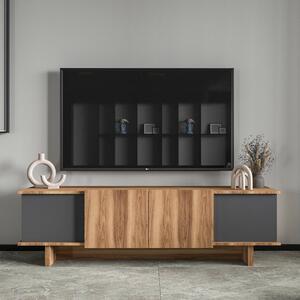 TV stolek/skříňka Didus (antracit + ořech). Akce -15%