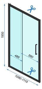 Rea Rapid Slide sprchové dveře 110 cm posuvné REA-K5601