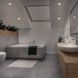 OSRAM LED podhledové svítidlo ESSENTIAL, bílé, Ø 9,7 cm, IP44, sada 3 ks, Bílá / opál, Koupelna, kov, Zapuštěné kulaté