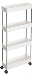 Regál Songmics 40 cm x 86 cm x 12,5 cm bílý