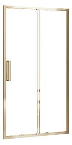 Rea Rapid Slide sprchové dveře 130 cm posuvné zlatá lesk/průhledné sklo REA-K5615