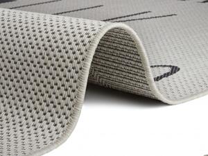 Dětský kusový koberec Flatweave 104884 Cream/Black kruh | Béžová Typ: kulatý 160x160 cm
