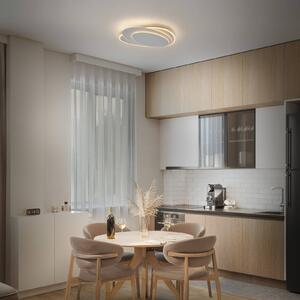 OSRAM LED stropní svítidlo ORBIS LAYERS, bílé, 49 x 36 cm,, stmívatelný, Bílá / opál, Obývací pokoj / jídelna, kov, Moderní