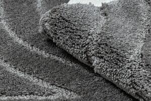 Sada koupelnových koberečků SUPREME WAVES vlny, šedá