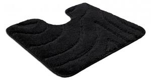Sada koupelnových koberečků SUPREME WAVES vlny, černá