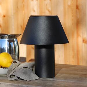 Markslöjd LED solární stolní lampa Vivo, černá, IP44, výška 30 cm, stmívatelné., stmívatelný, Černá, kov, Skandinávský