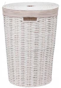 Volně stojící koš na prádlo 5five Simply Smart 40 l, bílý