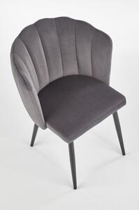 Jídelní židle Bernita, šedá / černá
