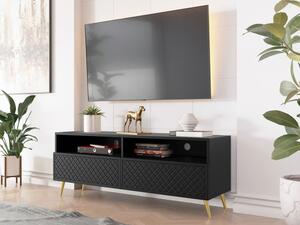 TV stolek/skříňka Borunti 2K, Barva dřeva: černá Mirjan24 5903211293955
