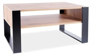 Konferenční stolek Gema, dub wotan / černá