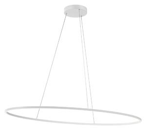 Redo Závěsné LED ovální svítidlo LEO, ø130cm Barva: Bílá
