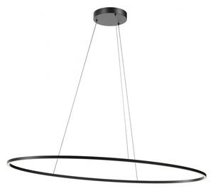 Redo Závěsné LED ovální svítidlo LEO, ø130cm Barva: Černá