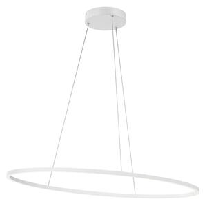 Redo Závěsné LED ovální svítidlo LEO, ø95cm Barva: Bílá