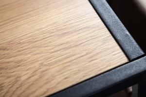 Designový stůl na notebook s úložným prostorem Giuliana 48 cm imitace dub