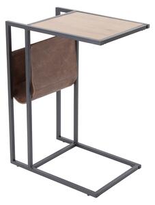 Designový stůl na notebook s úložným prostorem Giuliana 48 cm imitace dub