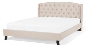 Manželská postel 160 cm BORD (s roštem) (béžová). 1007183