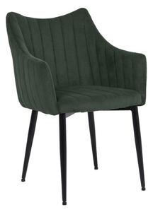 Jídelní židle Monte, zelená / černá
