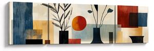 Obraz - Kubistické vázy (170x50 cm)
