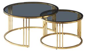 Konferenční stolek Vienna, černá / zlatá