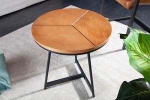 Designový odkládací stolek Faxon 45 cm imitace dub - Skladem