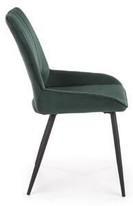 Jídelní židle Thesia, zelená / černá