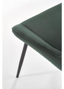 Jídelní židle Thesia, zelená / černá