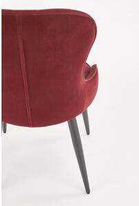 Jídelní židle Rilla, vínová / černá