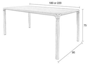 Jídelní stůl Zuiver Storm, 180 x 90 cm